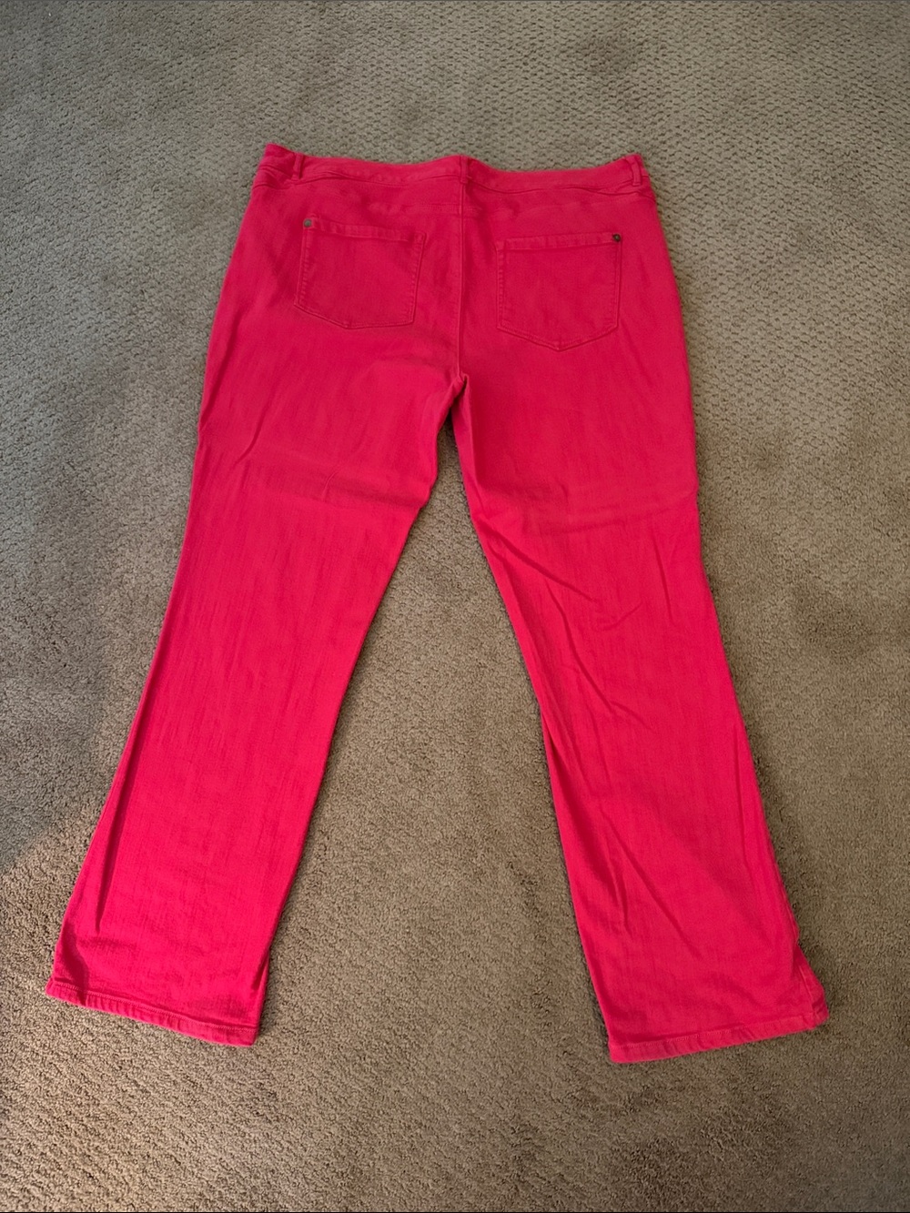 Coldwater Creek Deep Red Boot‑Cut Jeans, Size 18 - Picture 2 of 6